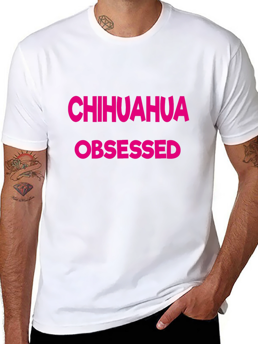 Chihuahua Obsessed Graphic Tee - Black