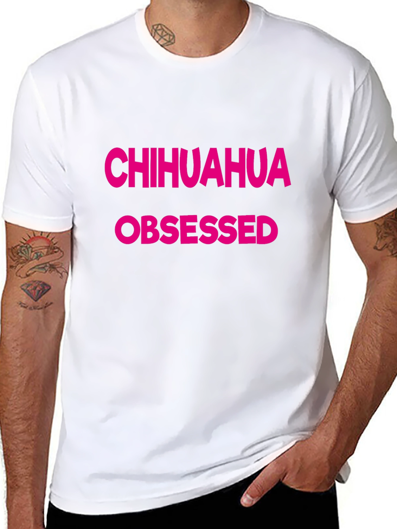 Chihuahua Obsessed Graphic Tee - Black