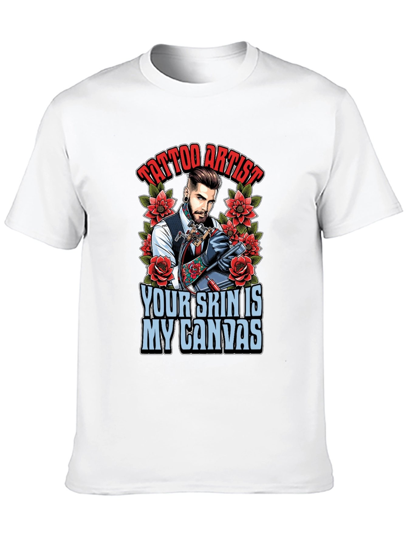 Tattoo Artist Canvas Graphic Tee