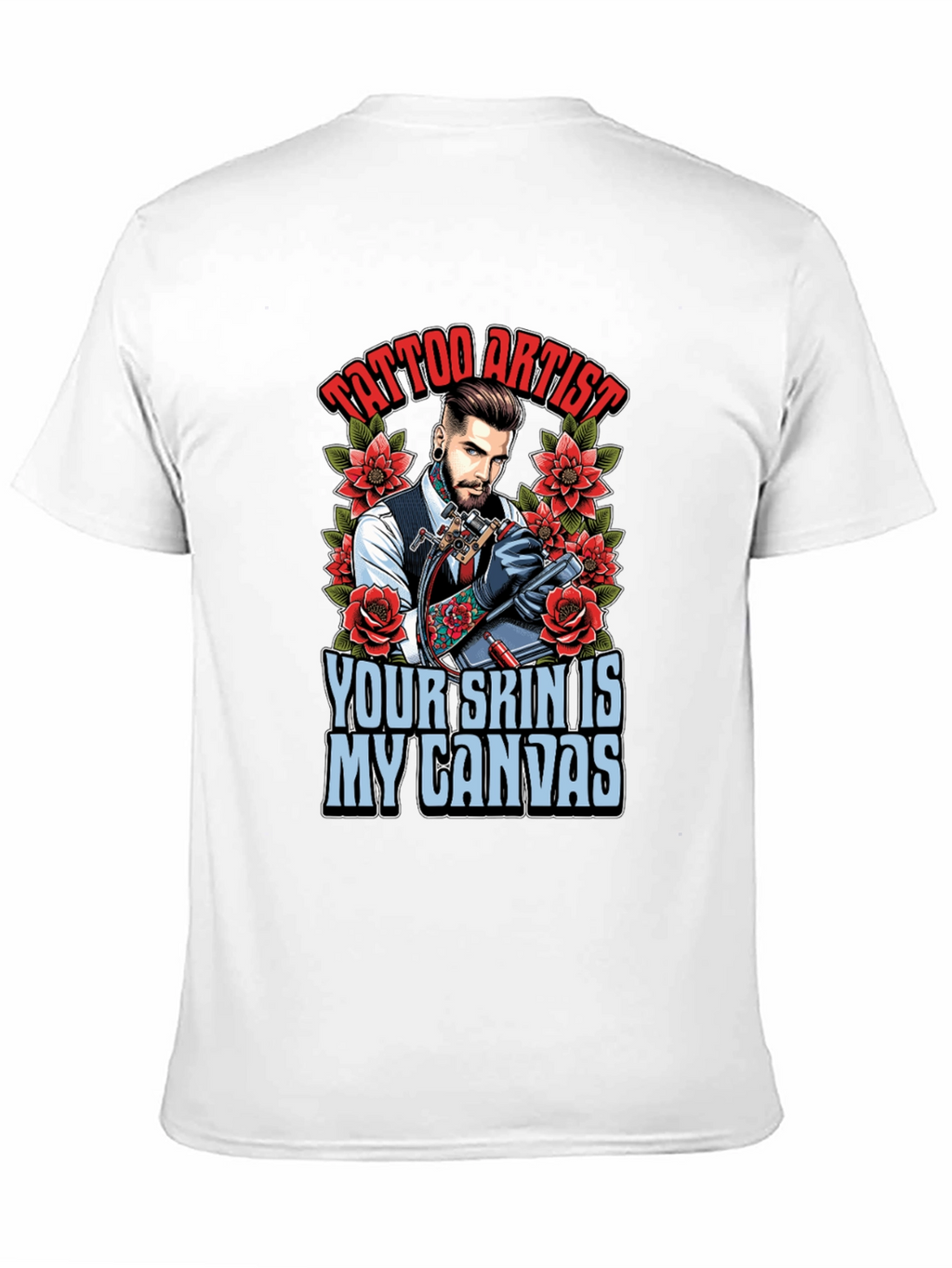 Tattoo Artist Canvas Graphic Tee