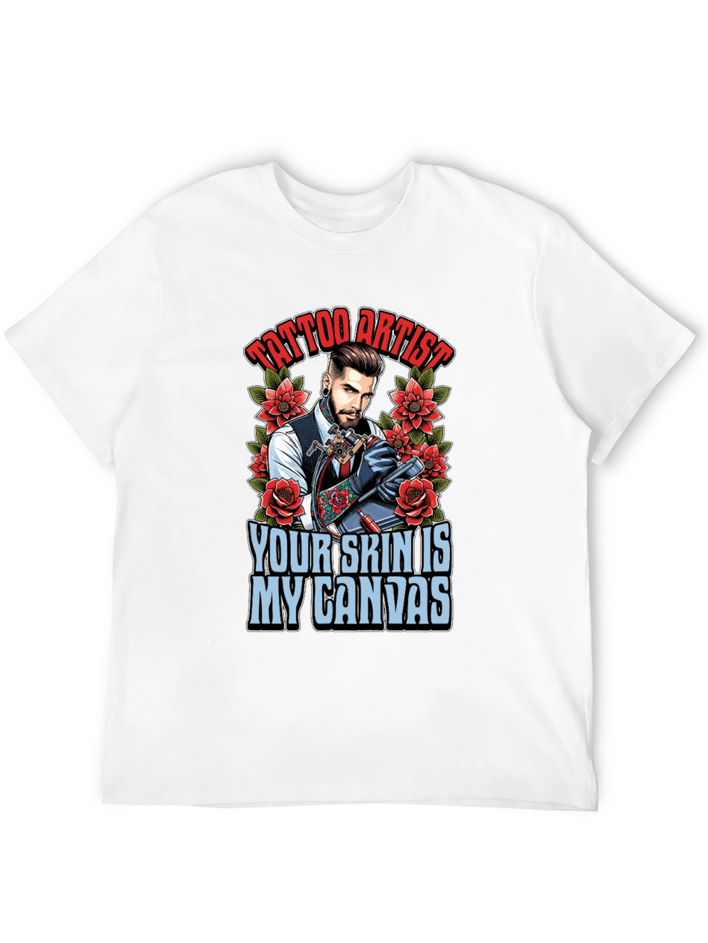 Tattoo Artist Canvas Graphic Tee