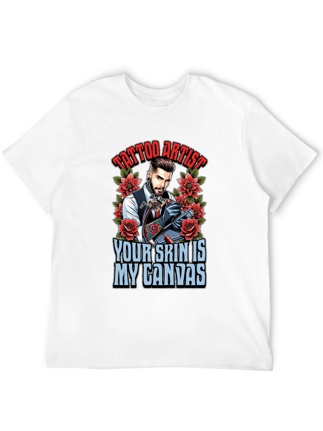 Tattoo Artist Canvas Graphic Tee