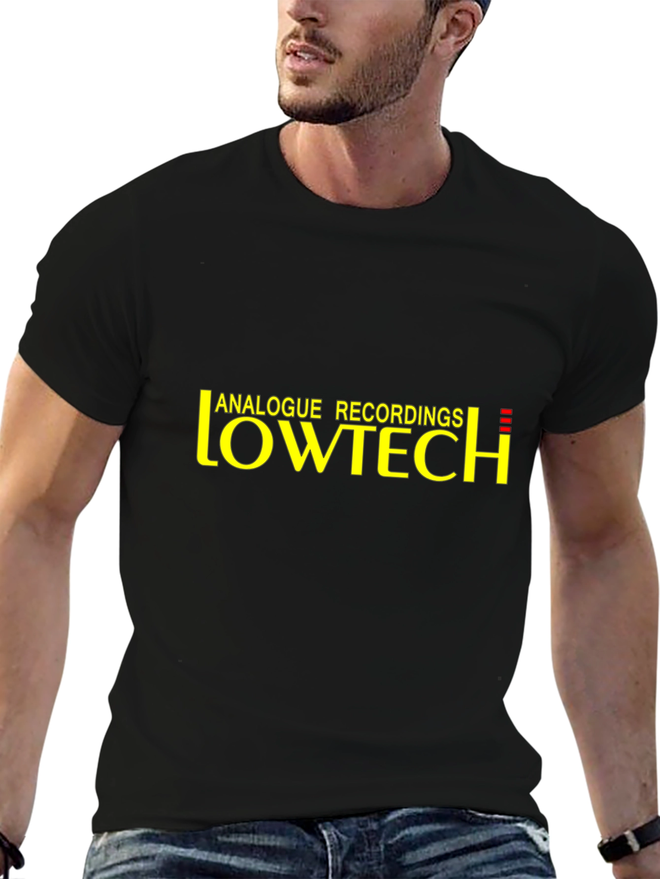 Analogue Recordings Lowtech Black T-Shirt
