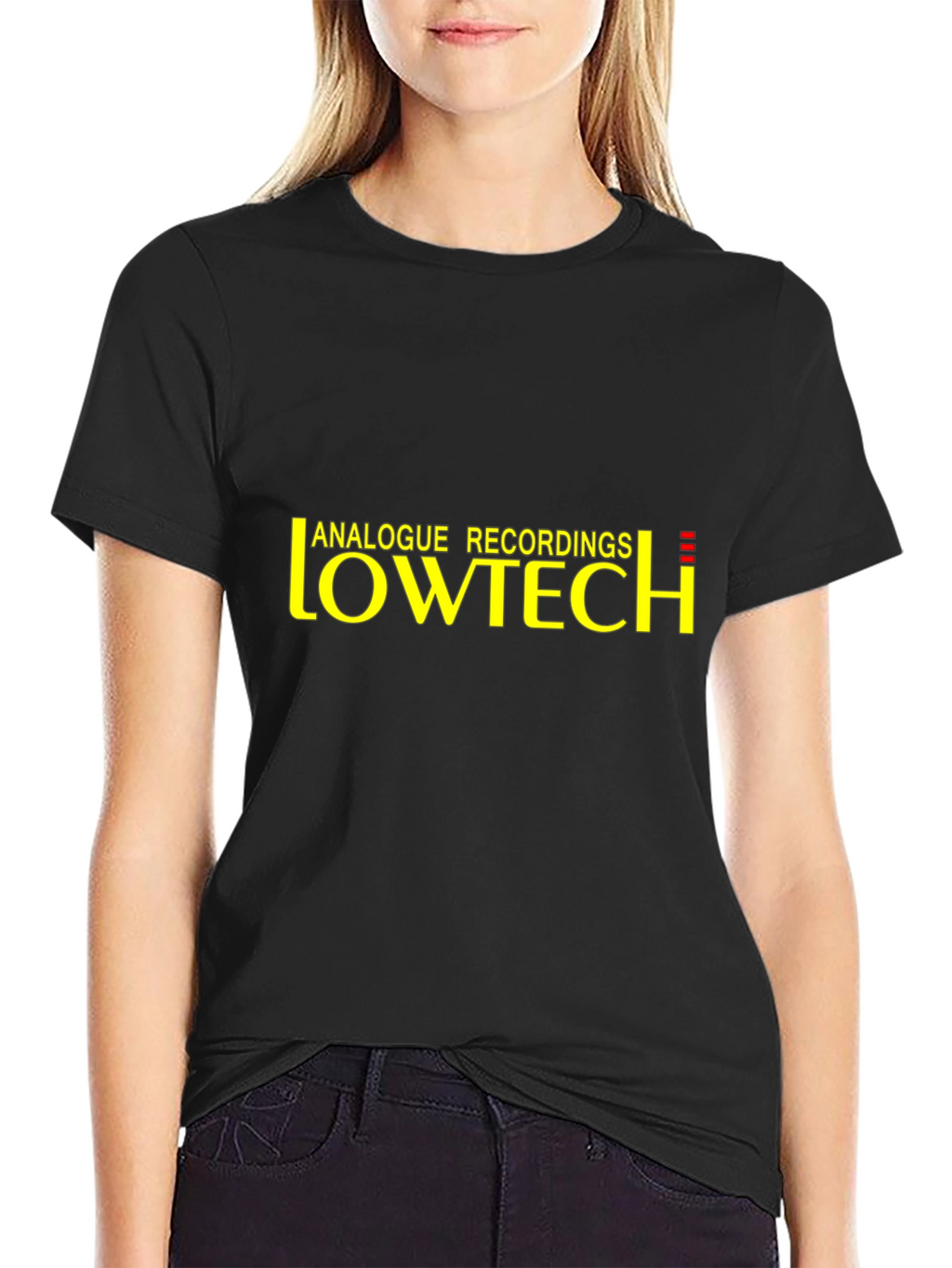 Analogue Recordings Lowtech Black T-Shirt