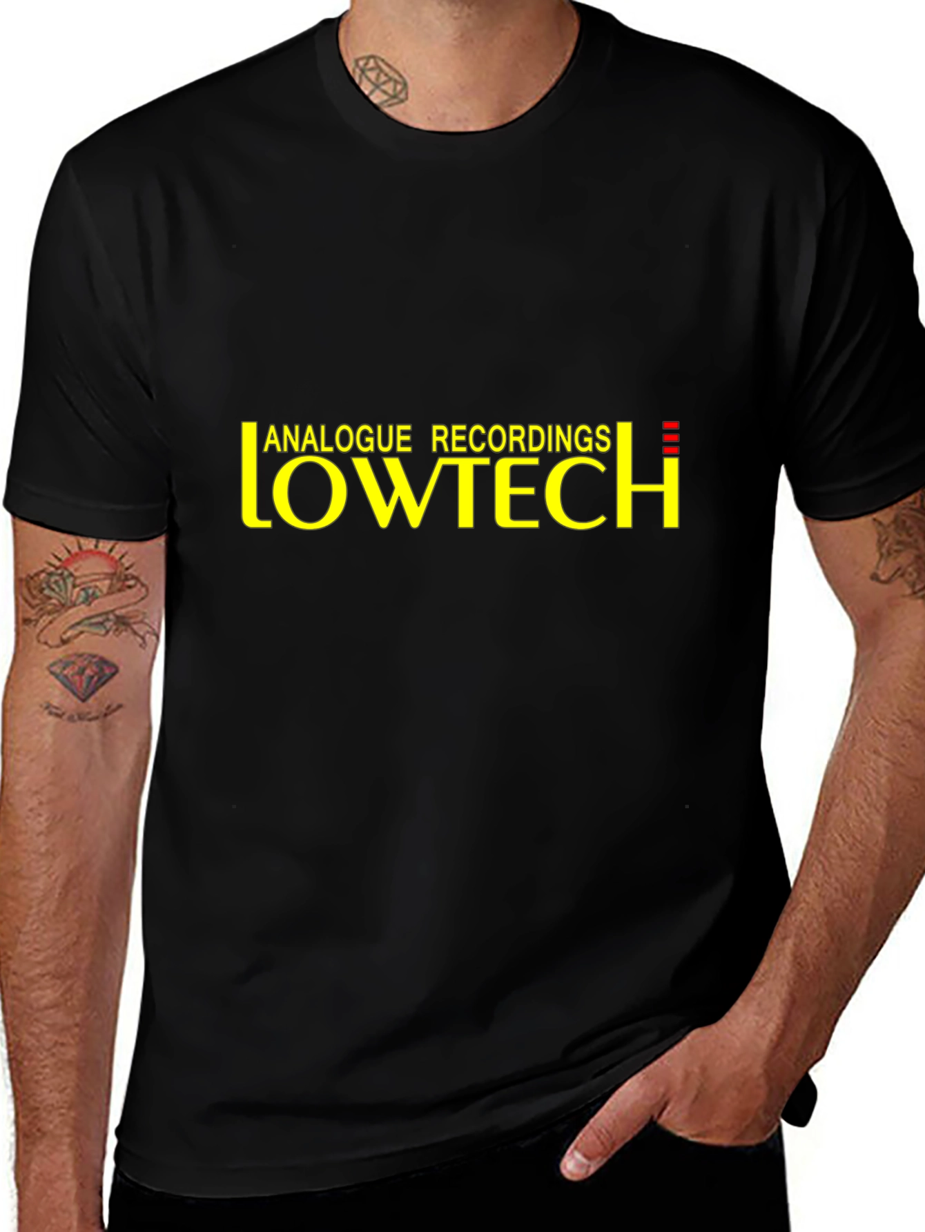 Analogue Recordings Lowtech Black T-Shirt