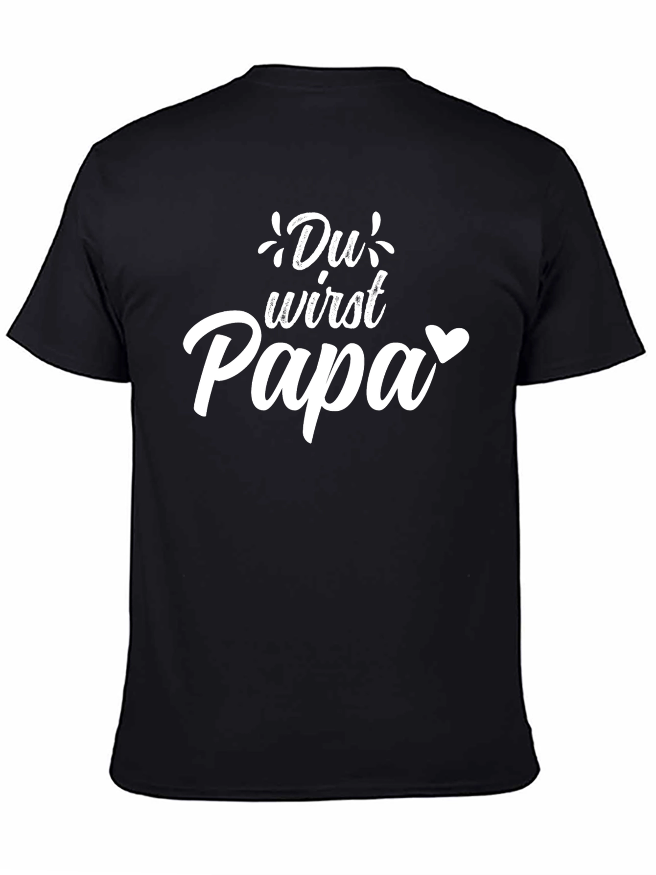 Du Wirst Papa T-Shirt - New Dad Announcement Tee