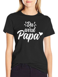 Du Wirst Papa T-Shirt - New Dad Announcement Tee