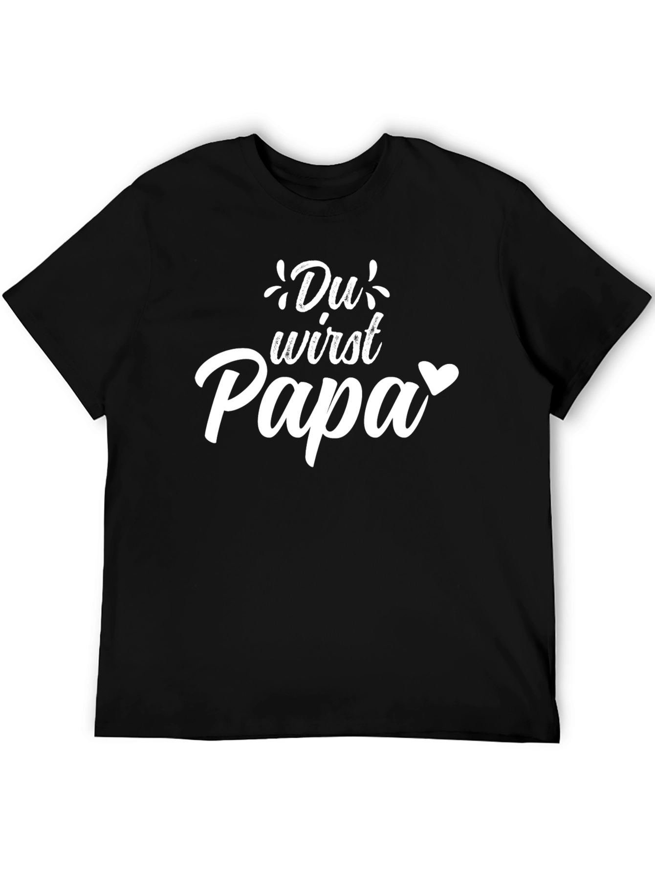 Du Wirst Papa T-Shirt - New Dad Announcement Tee