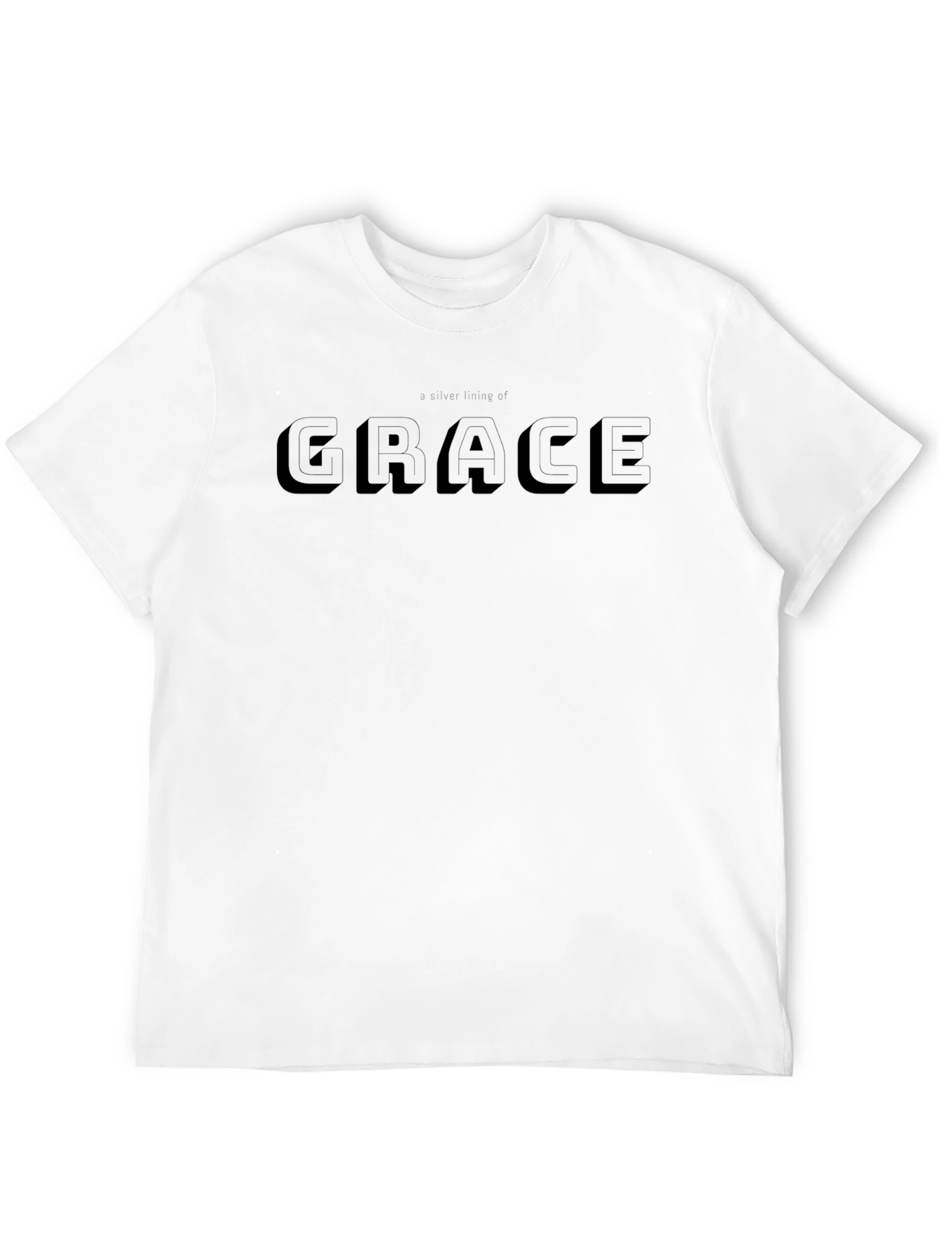 Grace Embossed T-Shirt - Premium Casual Wear