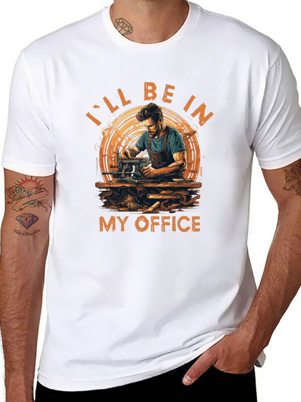 Ill Be In My Office Woodworker T-Shirt