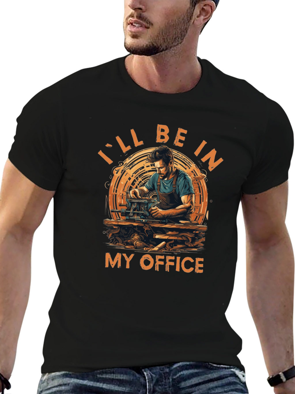 Ill Be In My Office Woodworker T-Shirt