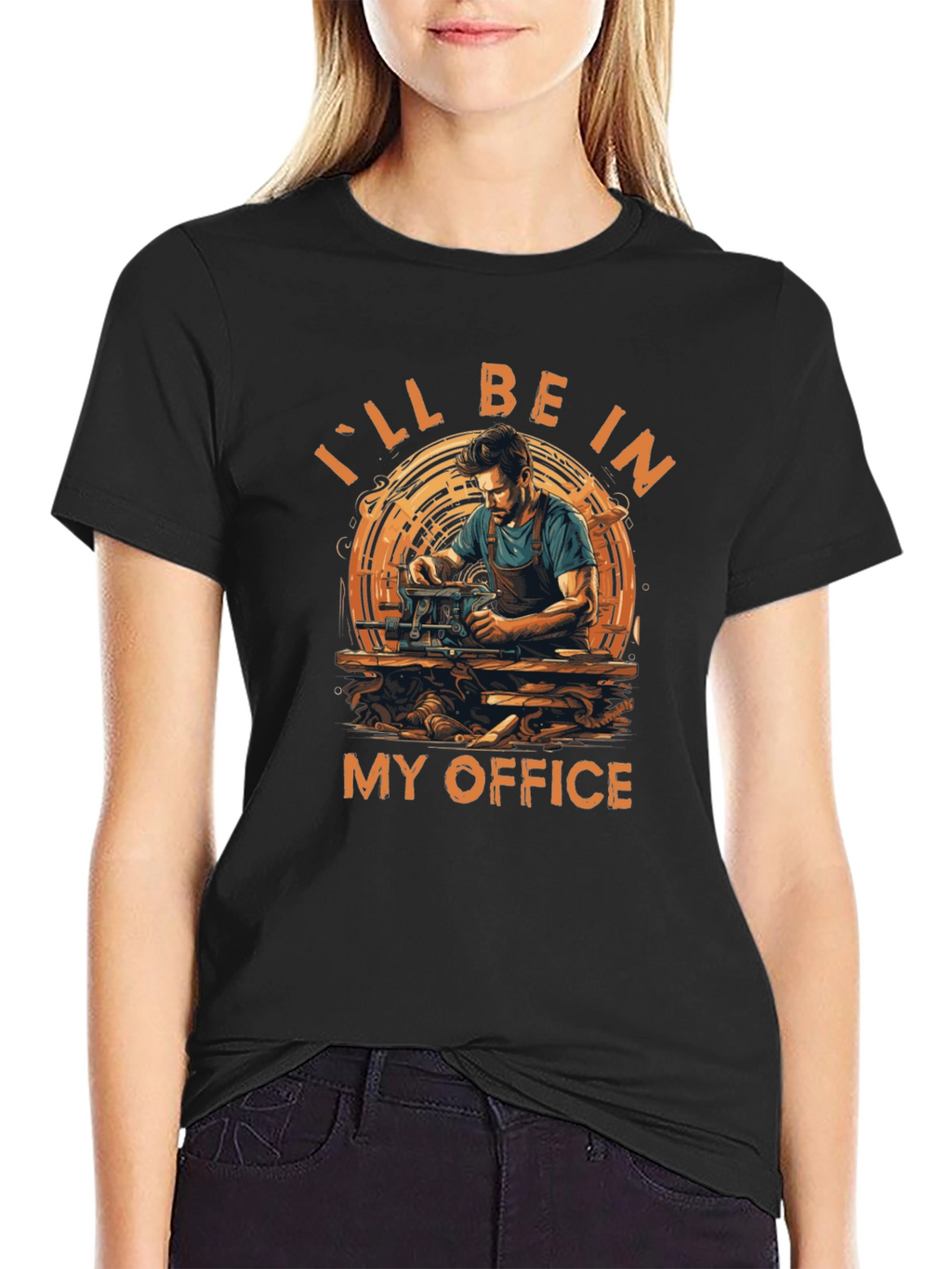 Ill Be In My Office Woodworker T-Shirt