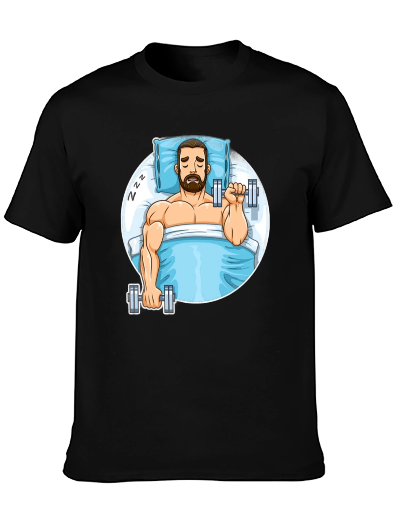 Funny Sleeper Workout Graphic T-Shirt