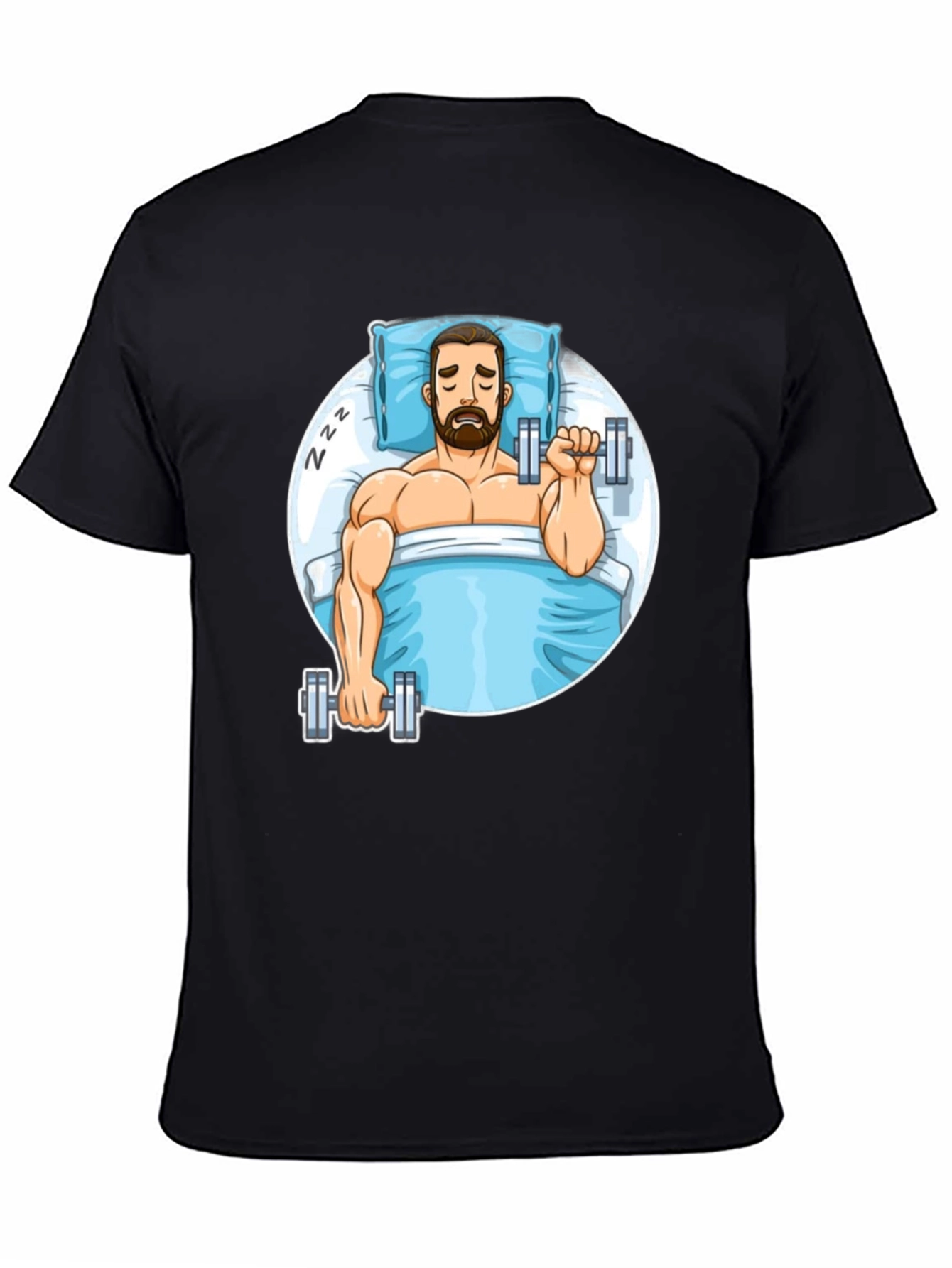 Funny Sleeper Workout Graphic T-Shirt
