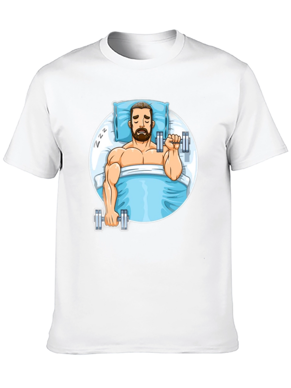 Funny Sleeper Workout Graphic T-Shirt