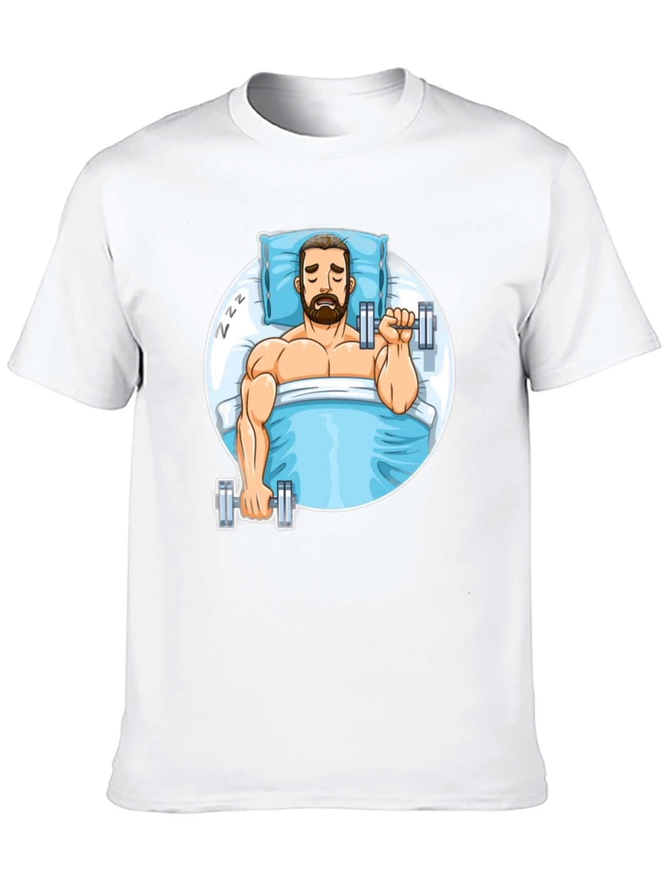 Funny Sleeper Workout Graphic T-Shirt