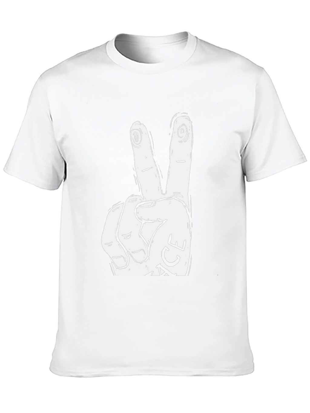 Peace Sign Graphic Tee - Relaxed Fit