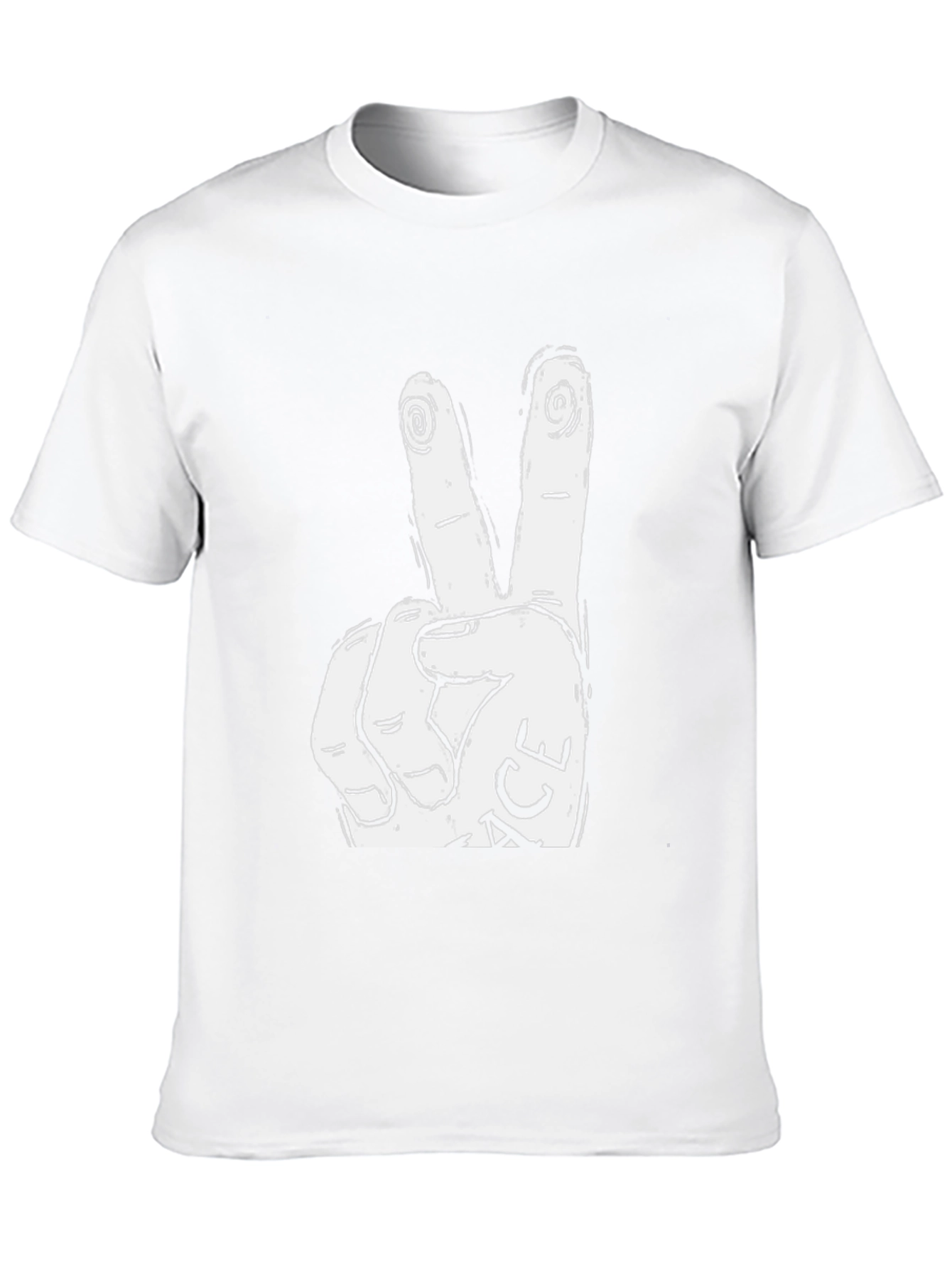 Peace Sign Graphic Tee - Relaxed Fit