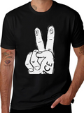 Peace Sign Graphic Tee - Relaxed Fit