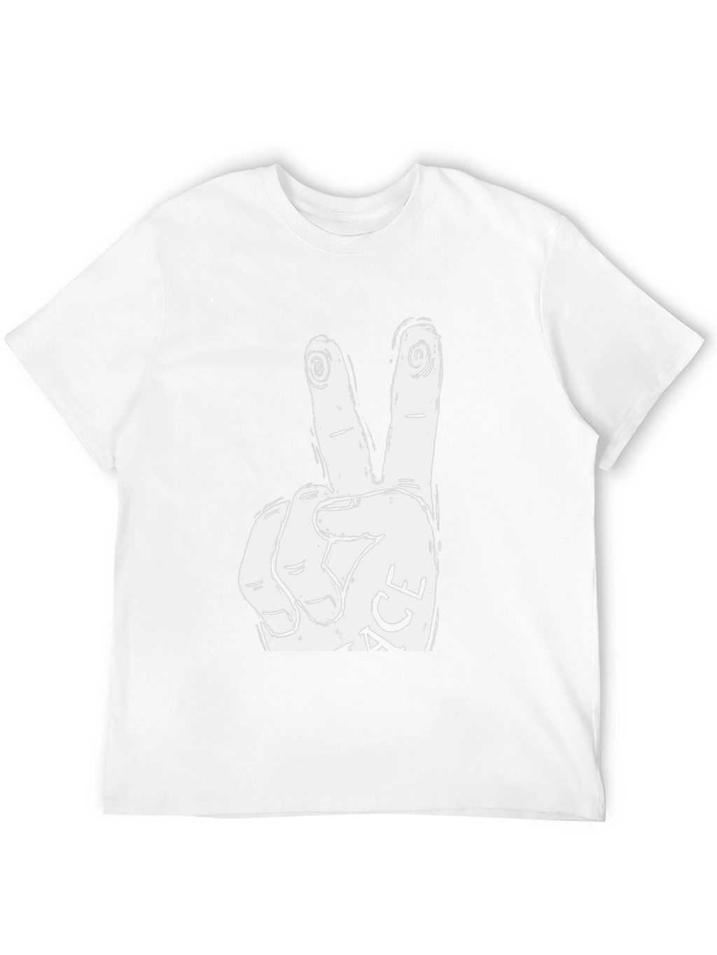 Peace Sign Graphic Tee - Relaxed Fit