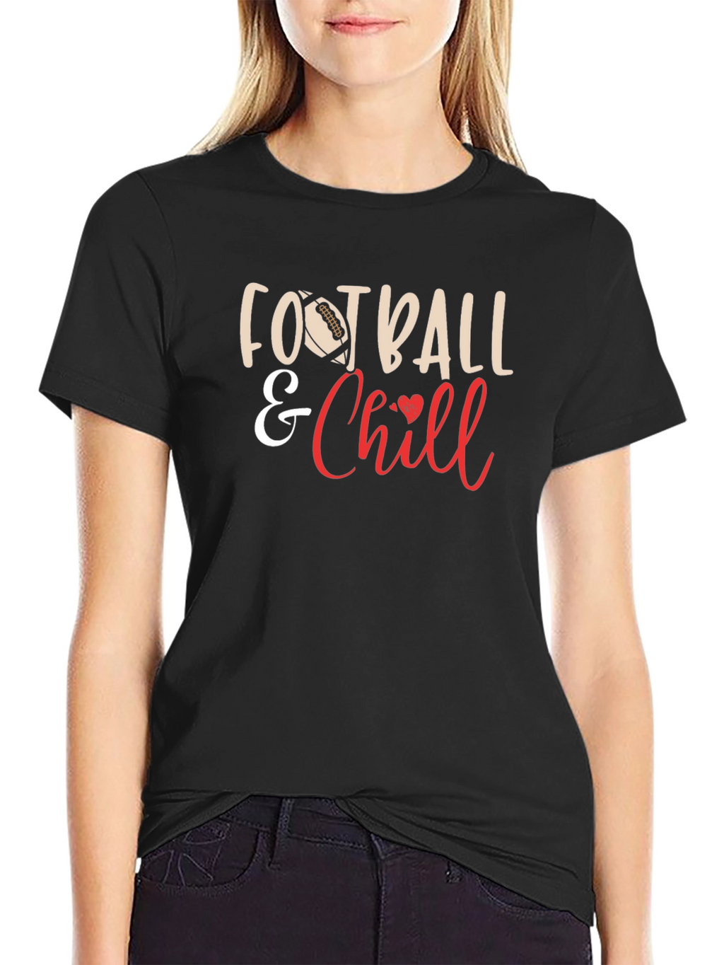 Football & Chill Graphic T-Shirt