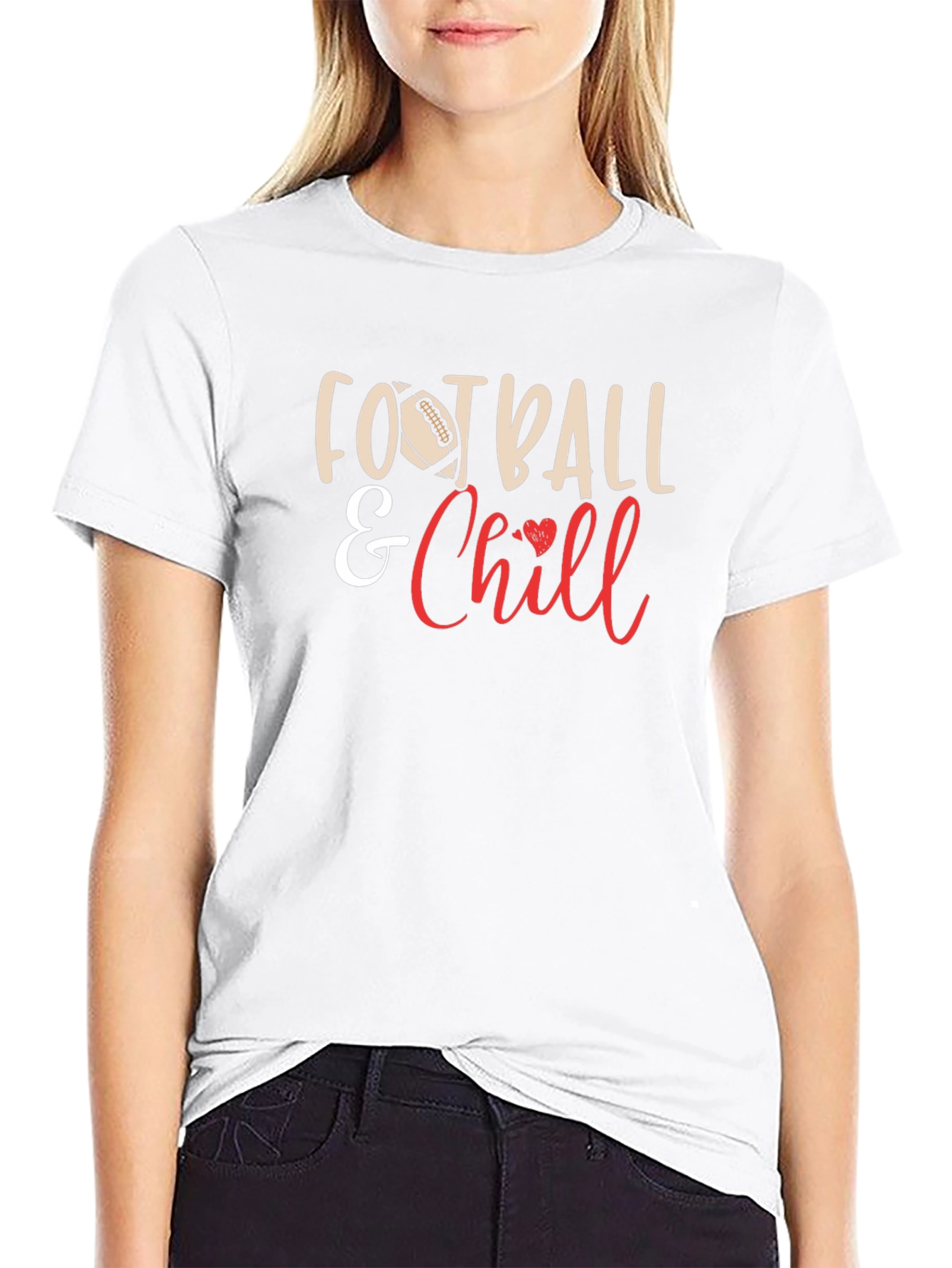 Football & Chill Graphic T-Shirt