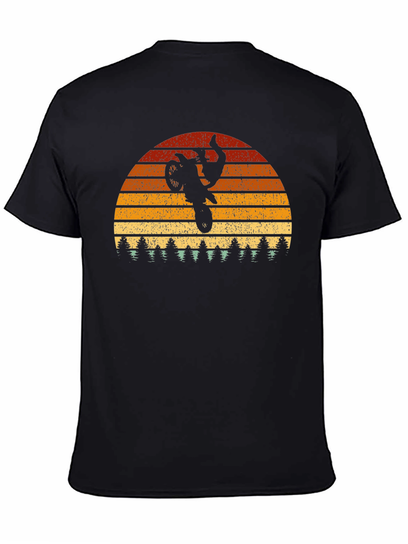 Retro Sunset Motocross T-Shirt