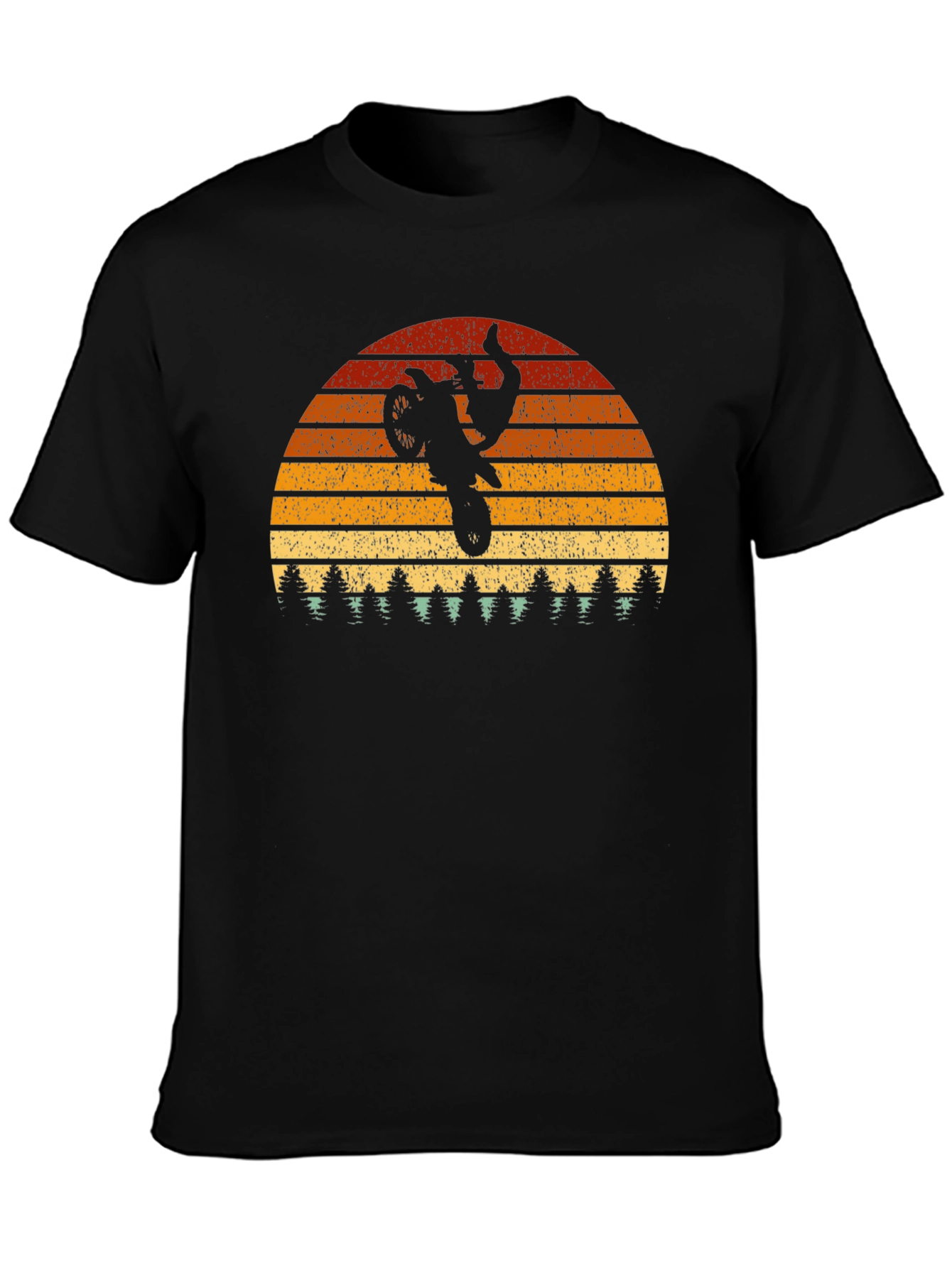 Retro Sunset Motocross T-Shirt