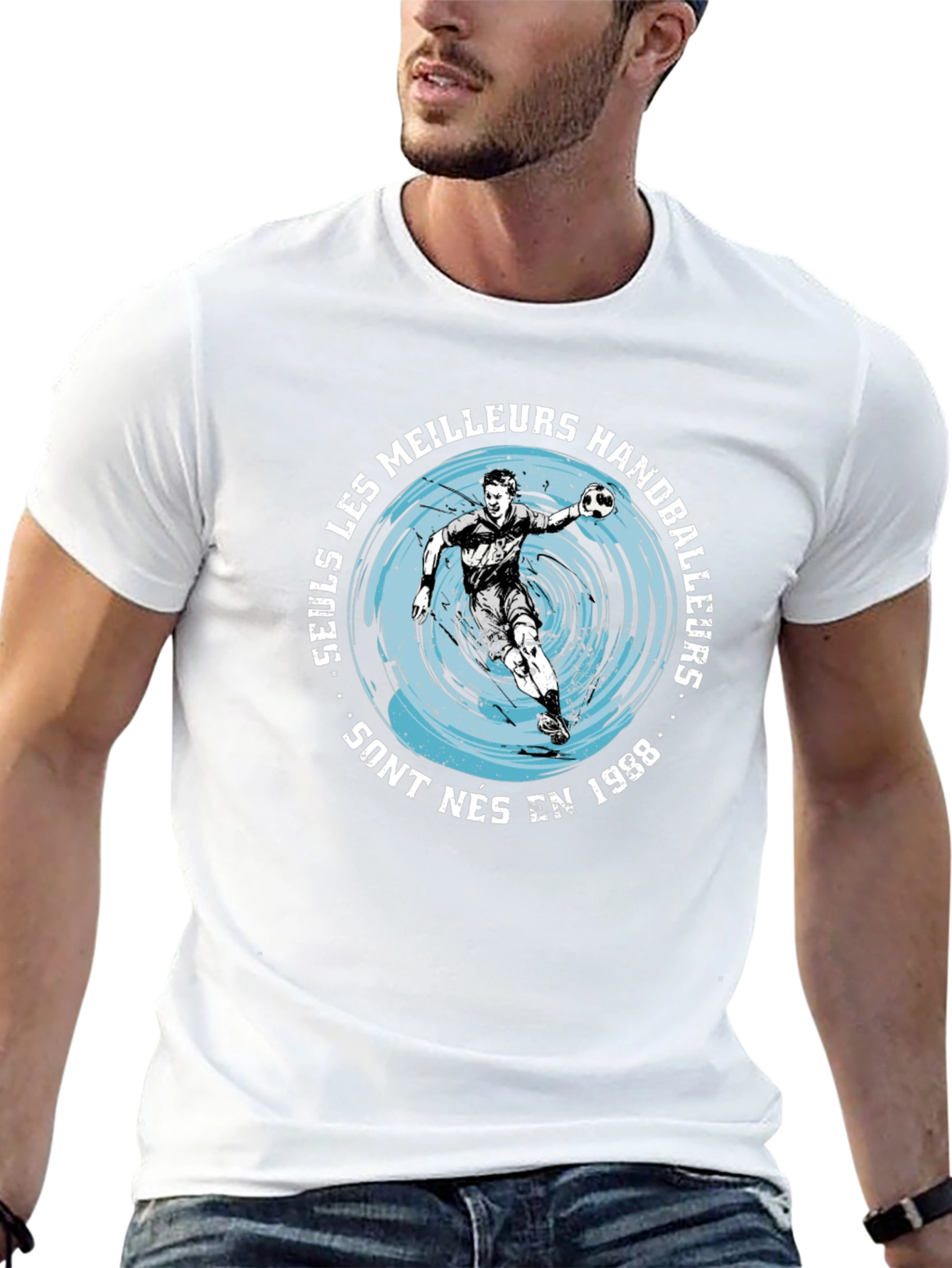Handball Player Graphic Tee - Born in 1988