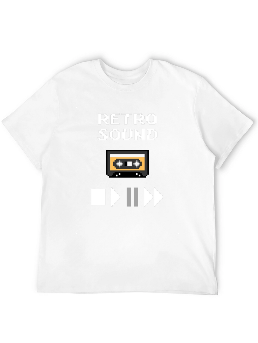Retro Sound Pixel Art Graphic T-Shirt