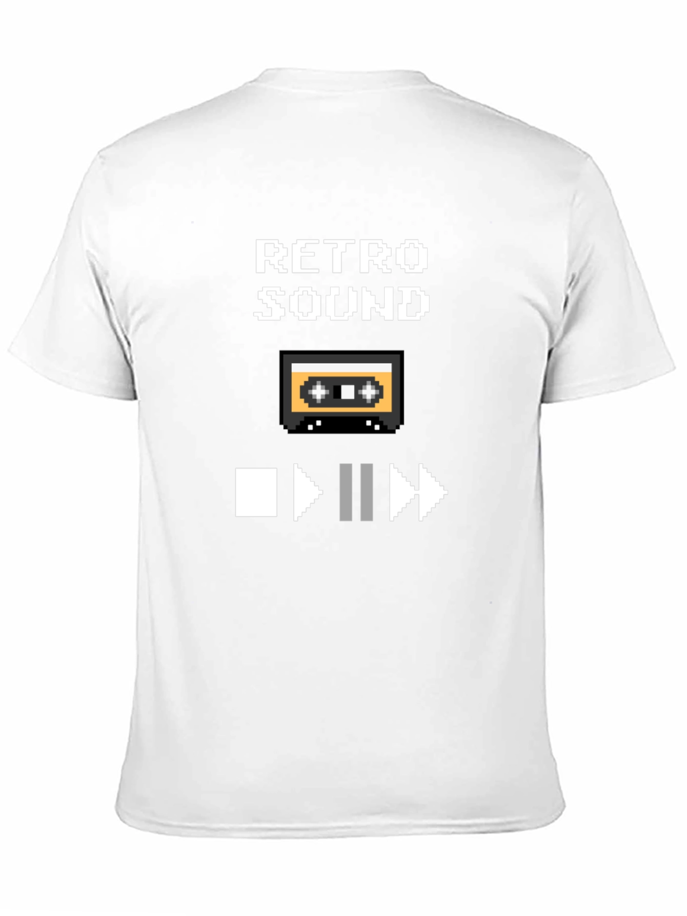 Retro Sound Pixel Art Graphic T-Shirt