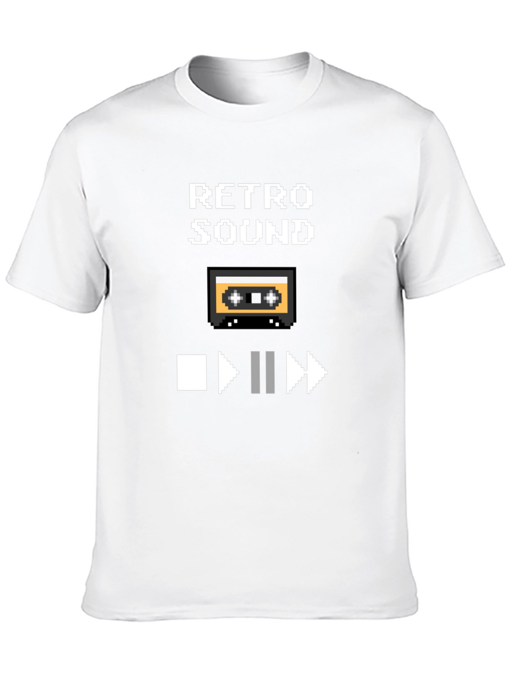 Retro Sound Pixel Art Graphic T-Shirt