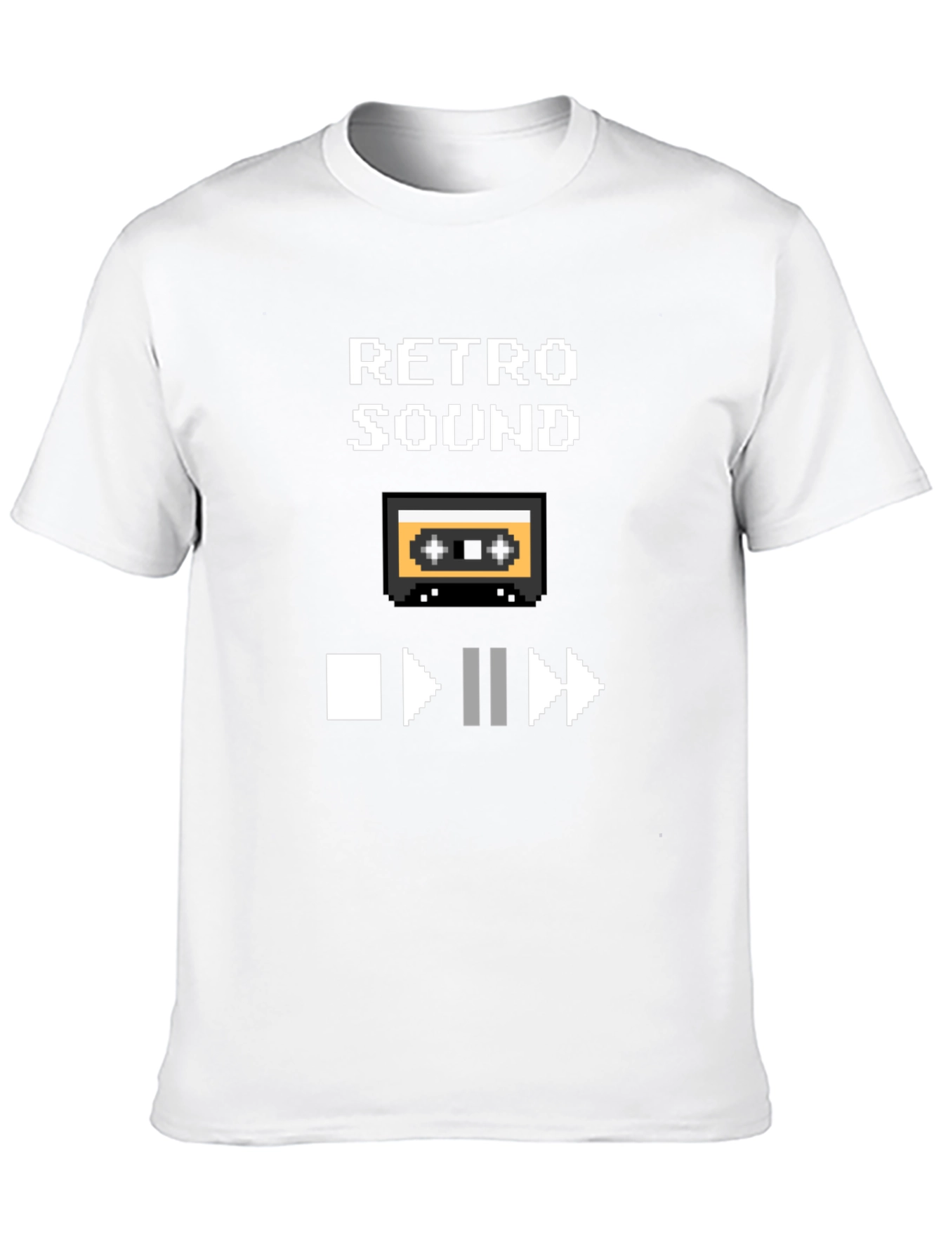 Retro Sound Pixel Art Graphic T-Shirt