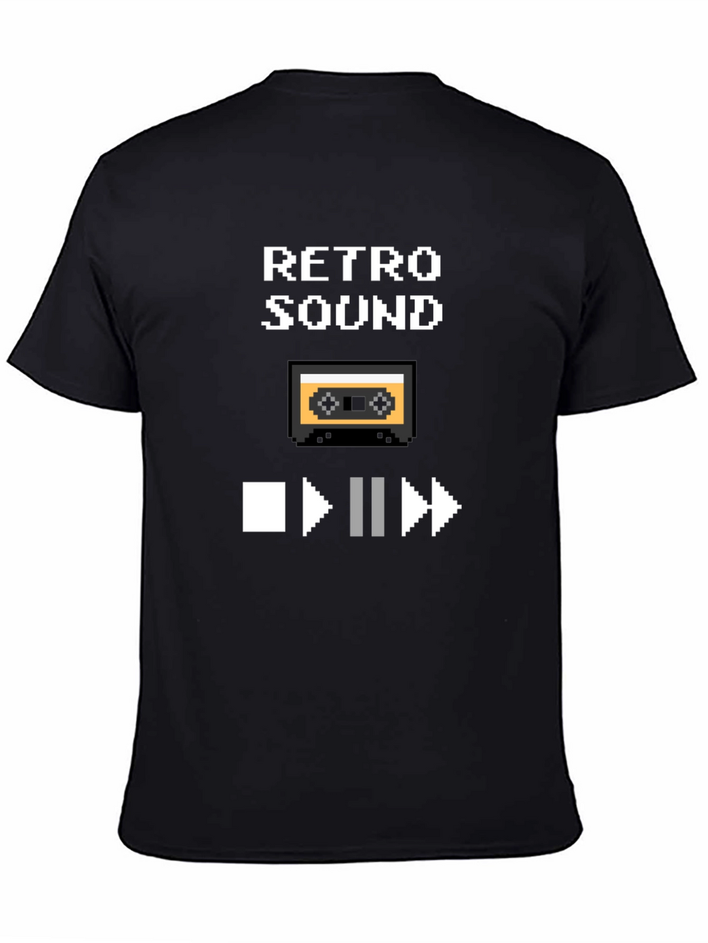 Retro Sound Pixel Art Graphic T-Shirt