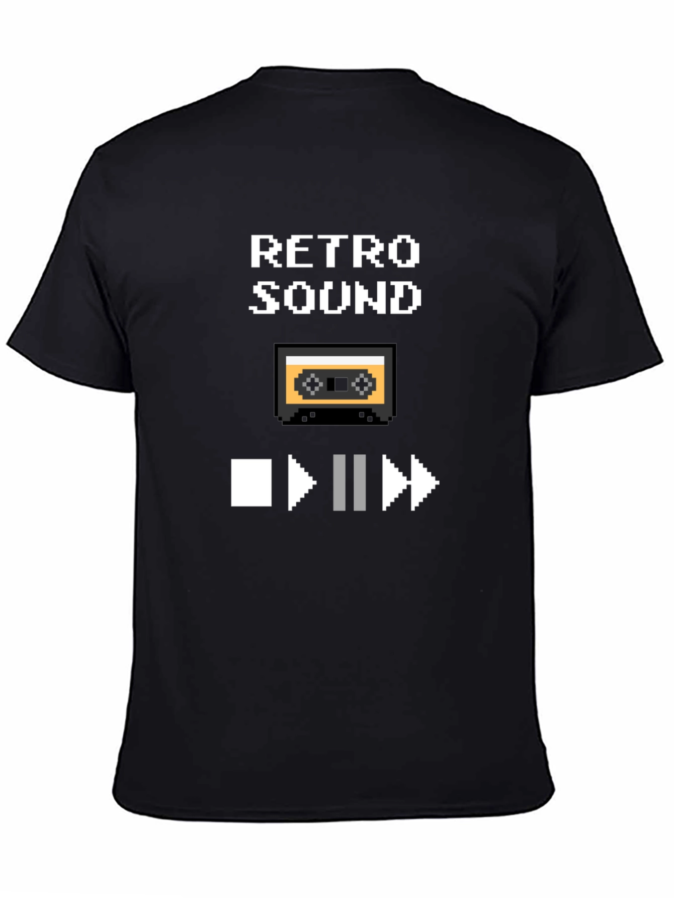 Retro Sound Pixel Art Graphic T-Shirt