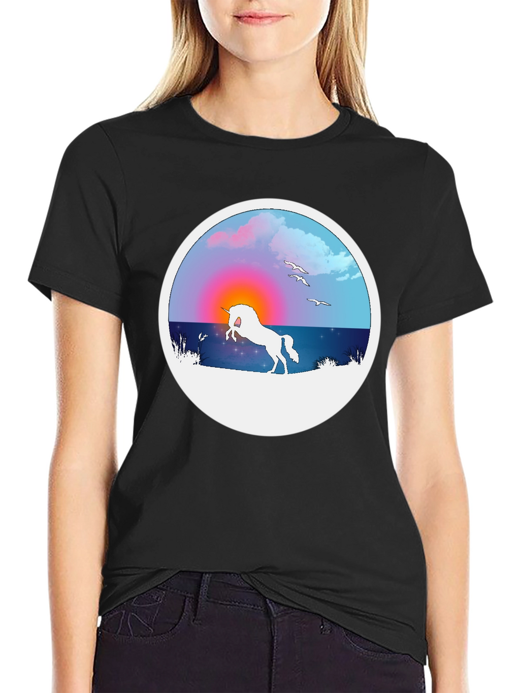 Unicorn Sunset Graphic Tee