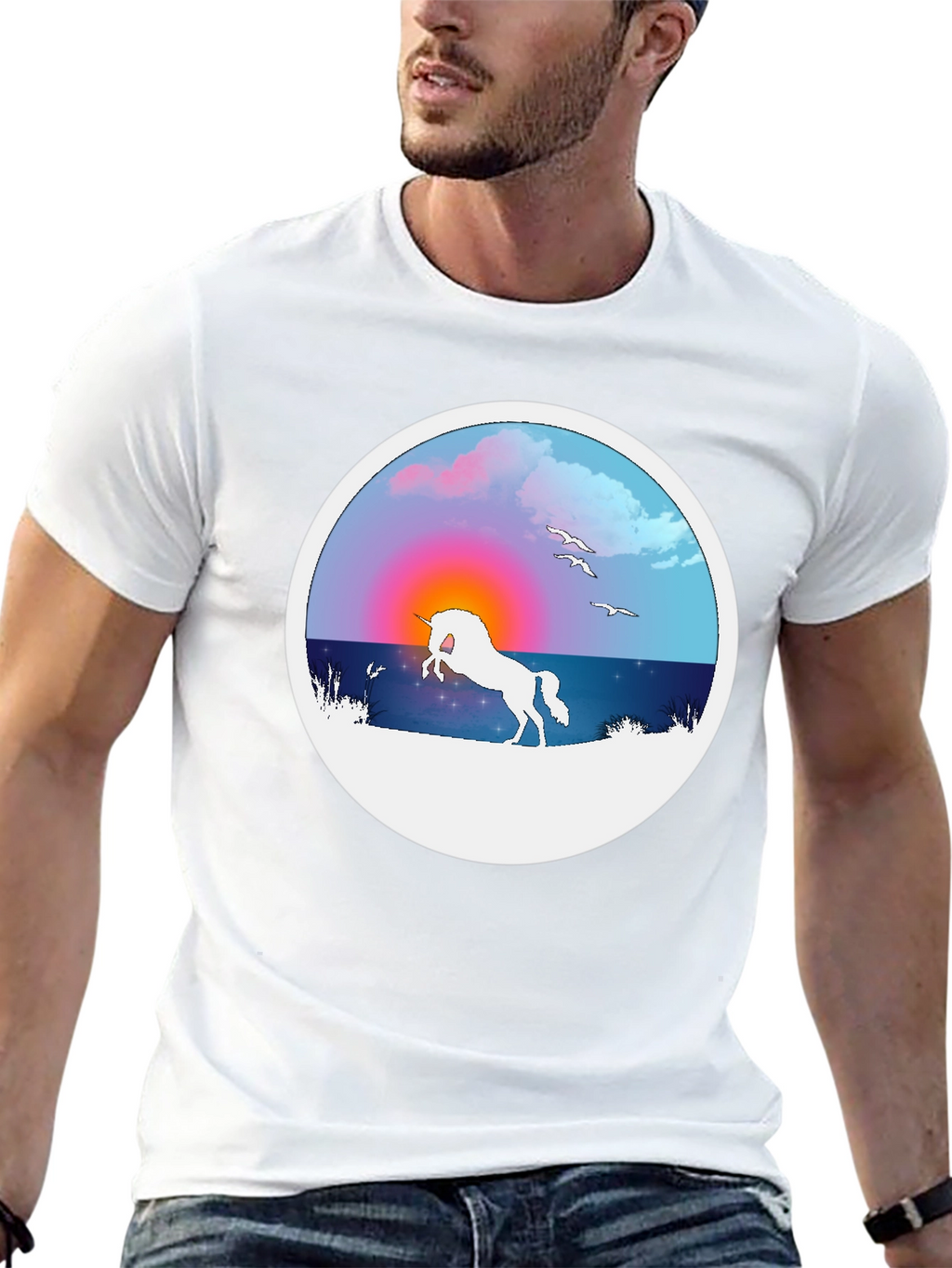 Unicorn Sunset Graphic Tee