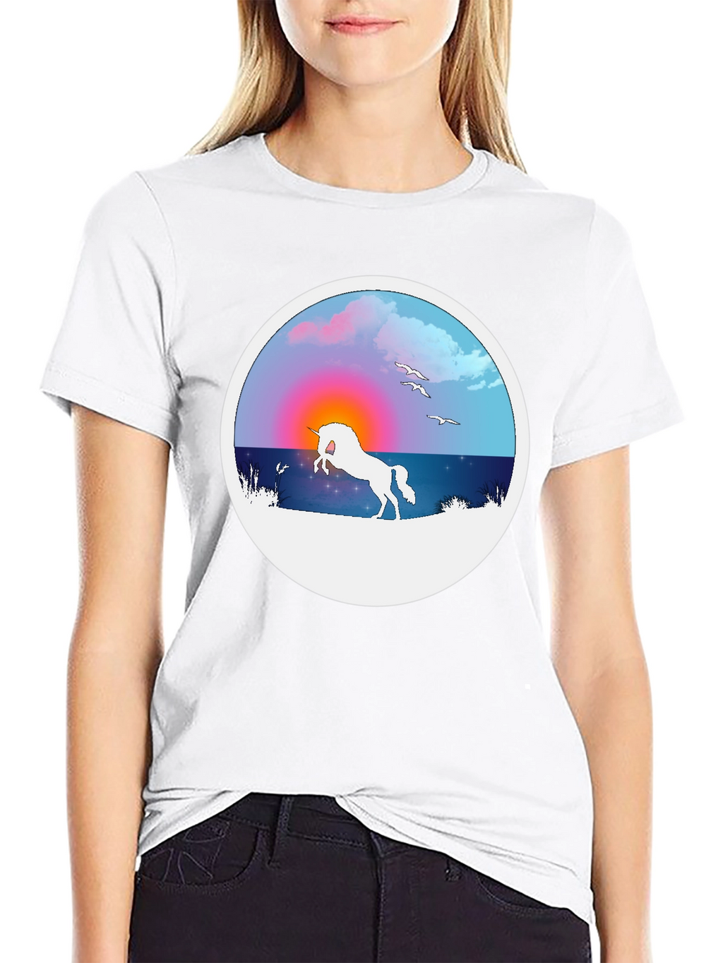 Unicorn Sunset Graphic Tee