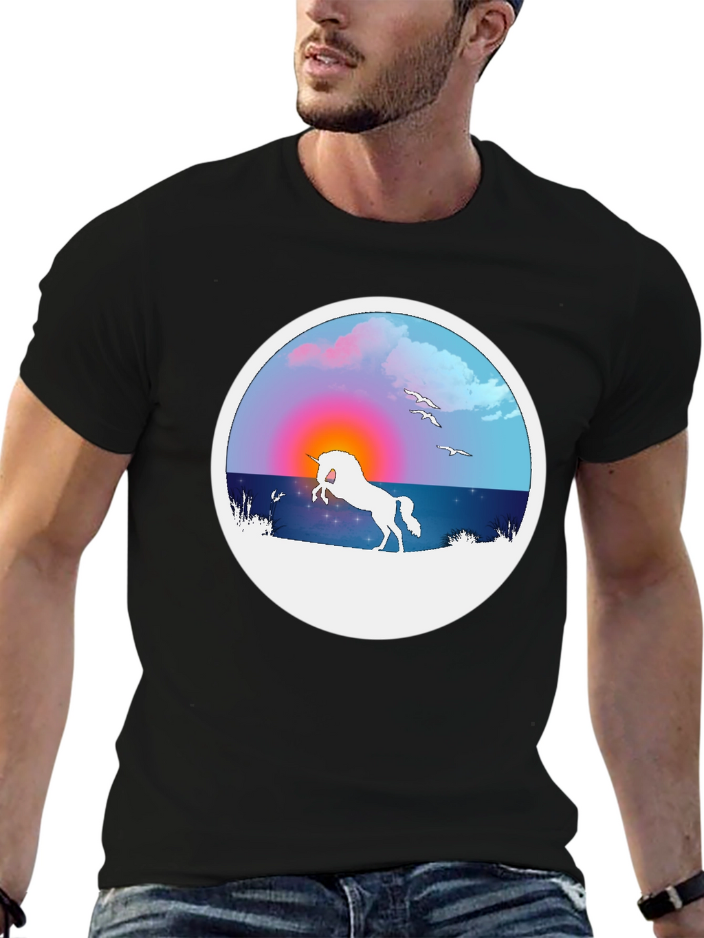 Unicorn Sunset Graphic Tee