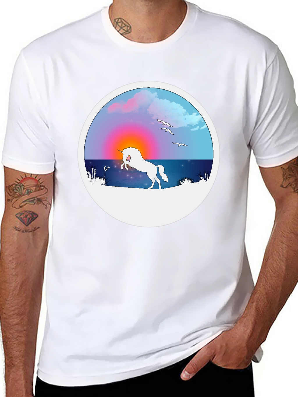 Unicorn Sunset Graphic Tee