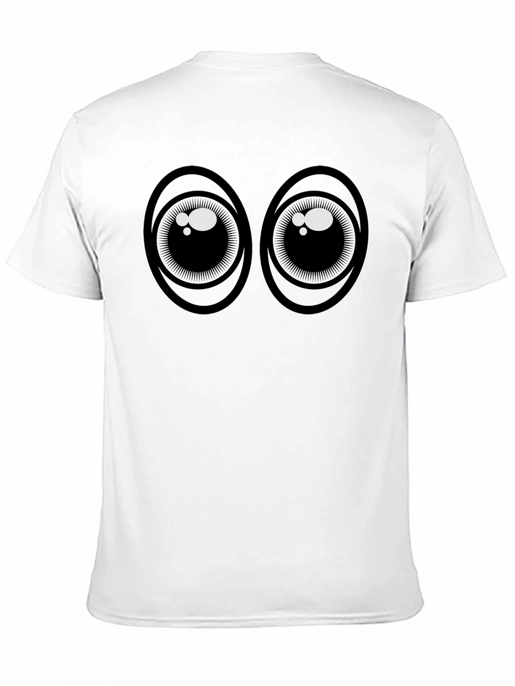 Googly Eyes Graphic T-Shirt - Black Cotton Tee