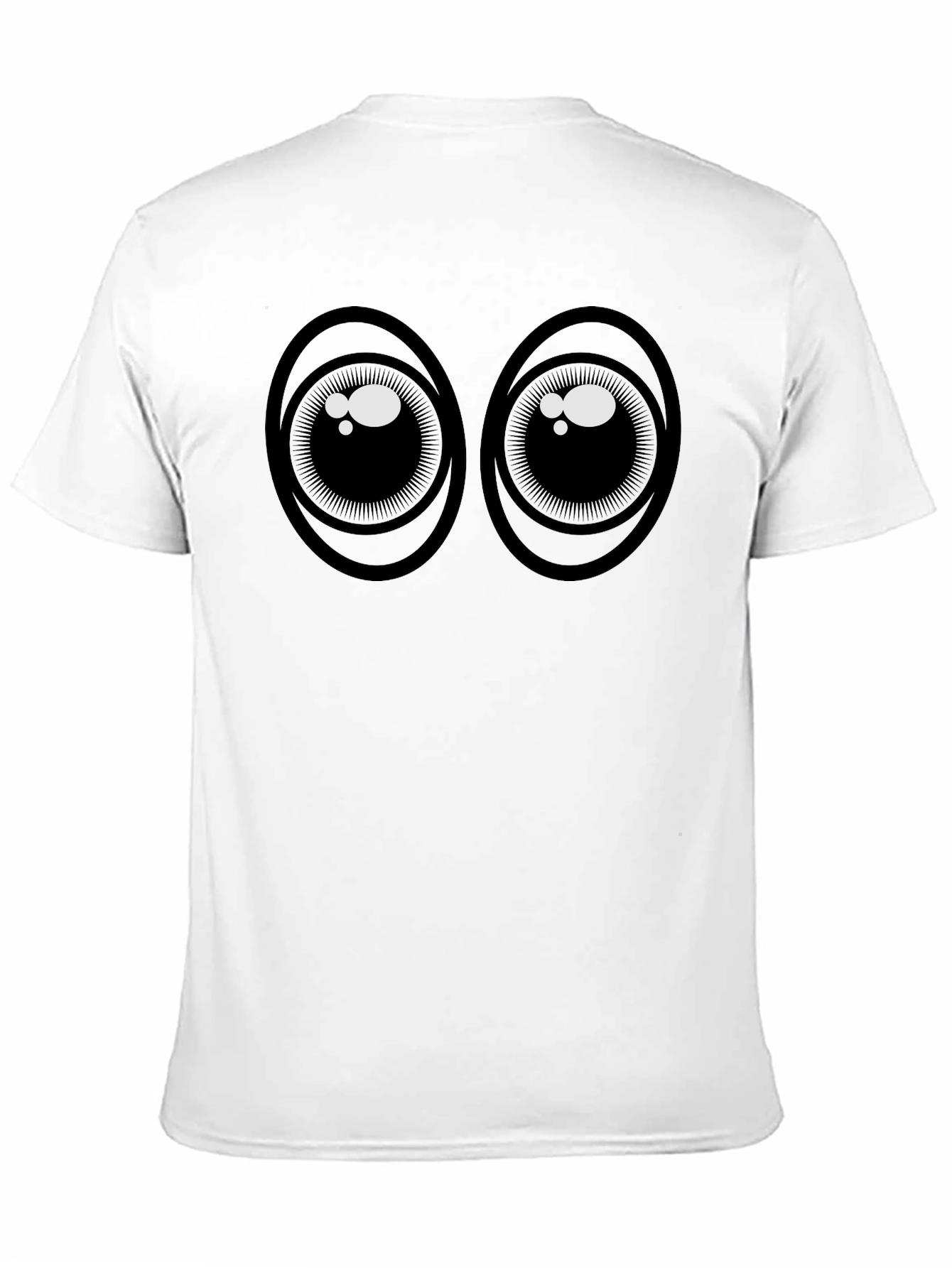 Googly Eyes Graphic T-Shirt - Black Cotton Tee