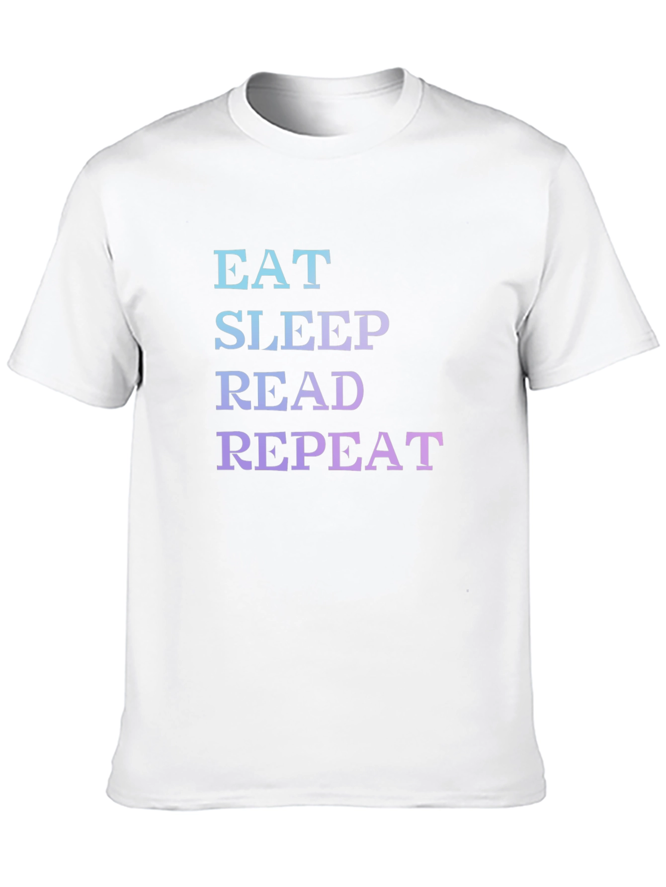 Eat Sleep Read Repeat Black T-Shirt