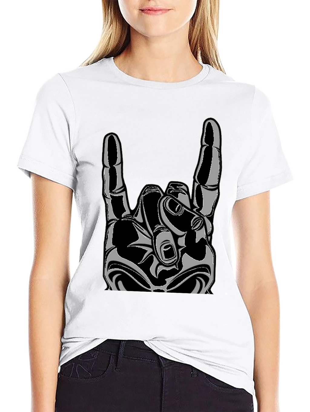 Rock On Graphic T-Shirt - Black