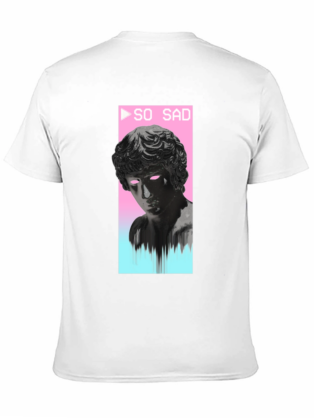 So Sad Vaporwave Aesthetic Black T-Shirt