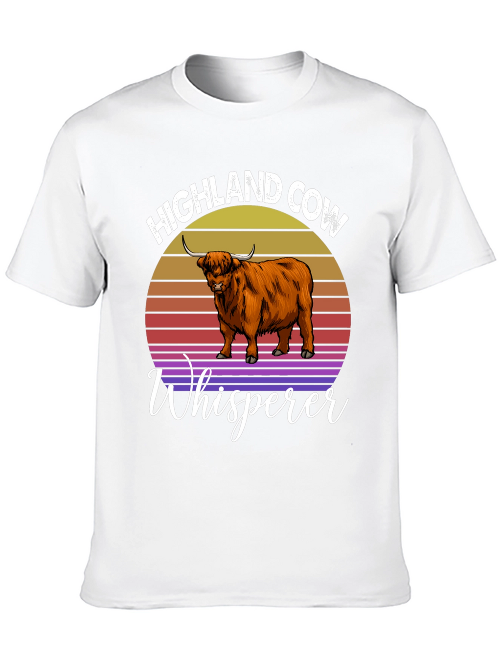 Highland Cow Whisperer Graphic T-Shirt
