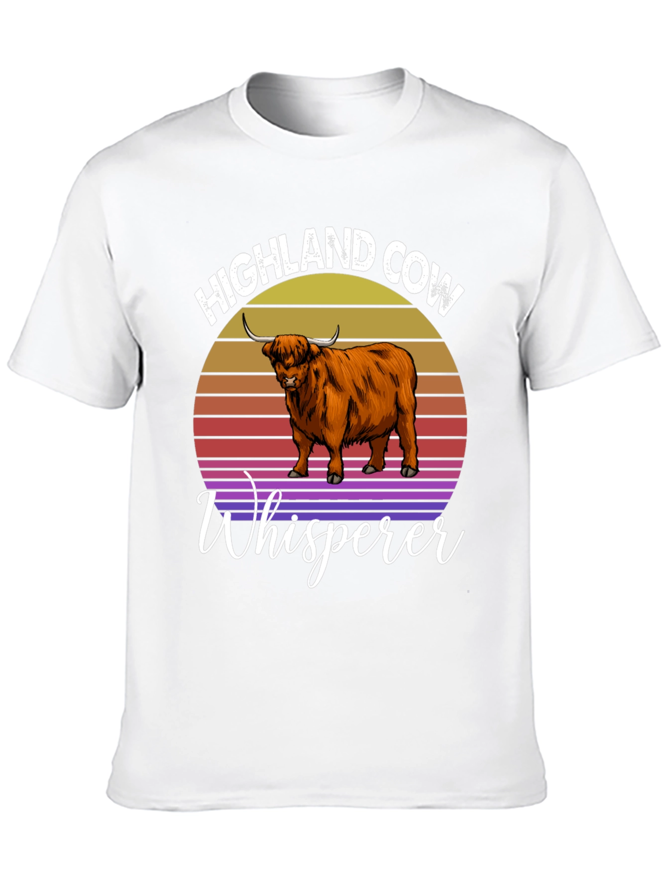 Highland Cow Whisperer Graphic T-Shirt