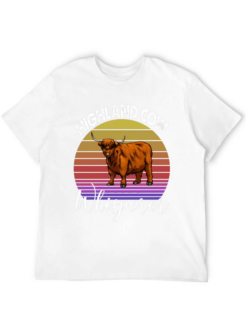 Highland Cow Whisperer Graphic T-Shirt
