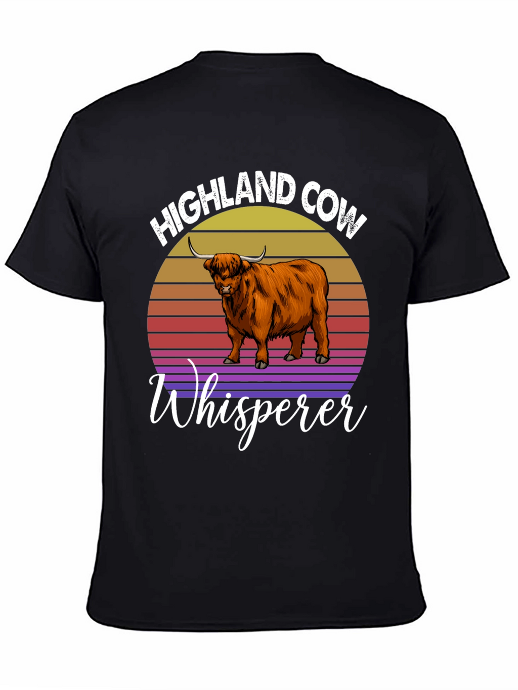 Highland Cow Whisperer Graphic T-Shirt