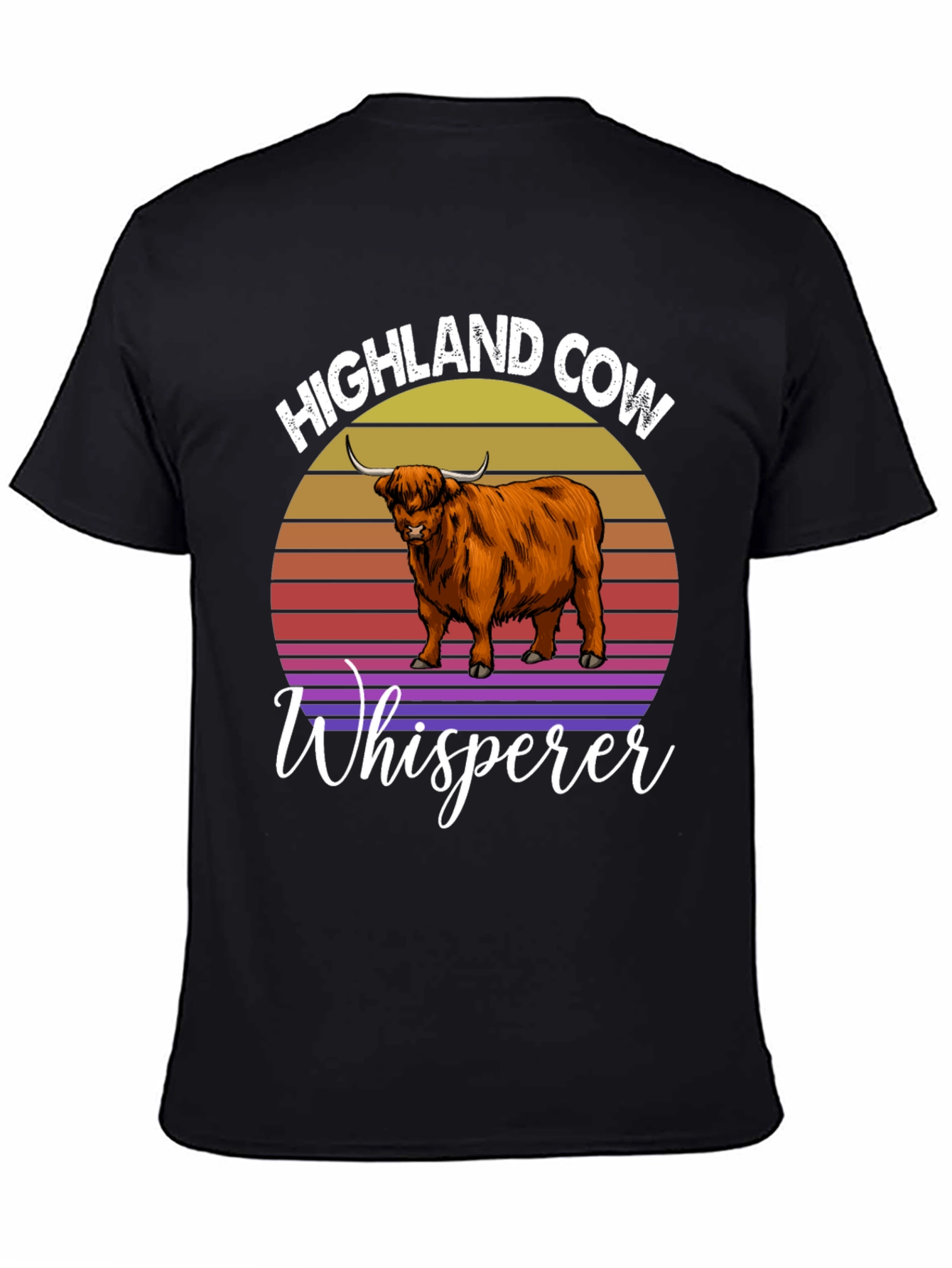 Highland Cow Whisperer Graphic T-Shirt